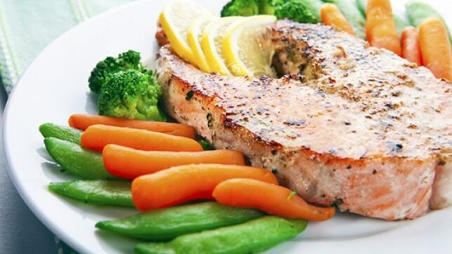 ψάρια και λαχανικά για μια κετογονική δίαιτα